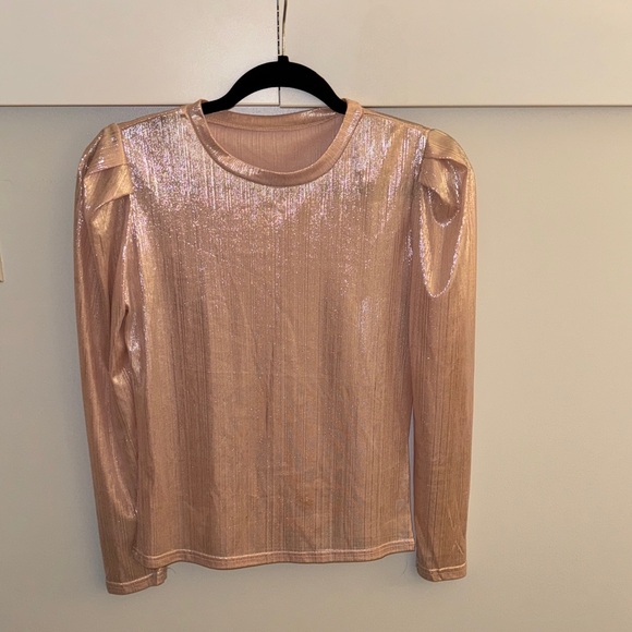 Shimmering Pink Long Sleeve Top - Picture 7 of 8